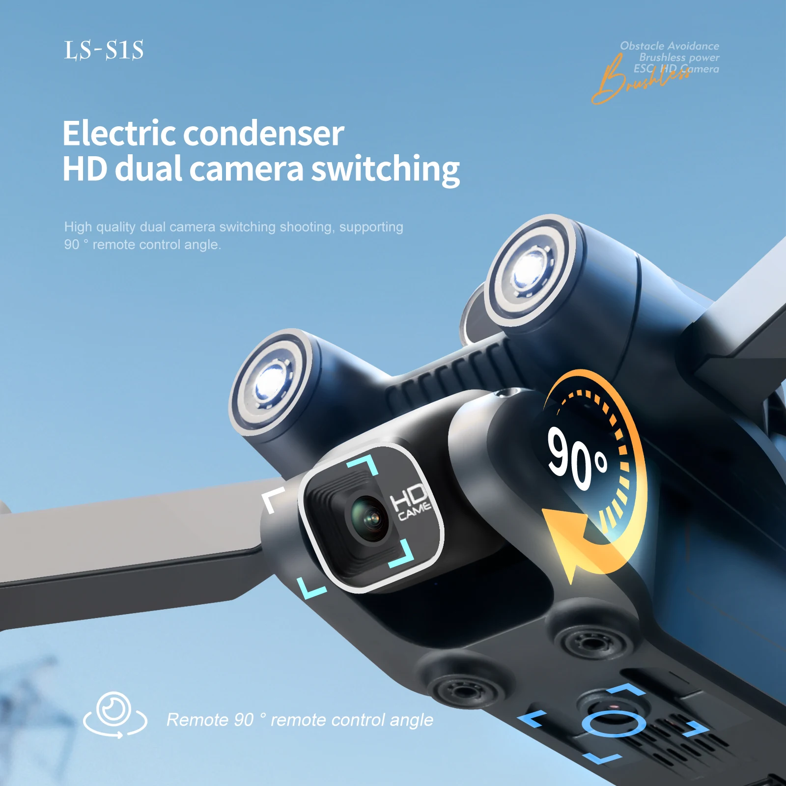 S1S GPS 5G WIFI Obstacle Avoidance Optical Flow Brushless Motor Profesional Drone 4K 6K RC drones with 4k camera and gps