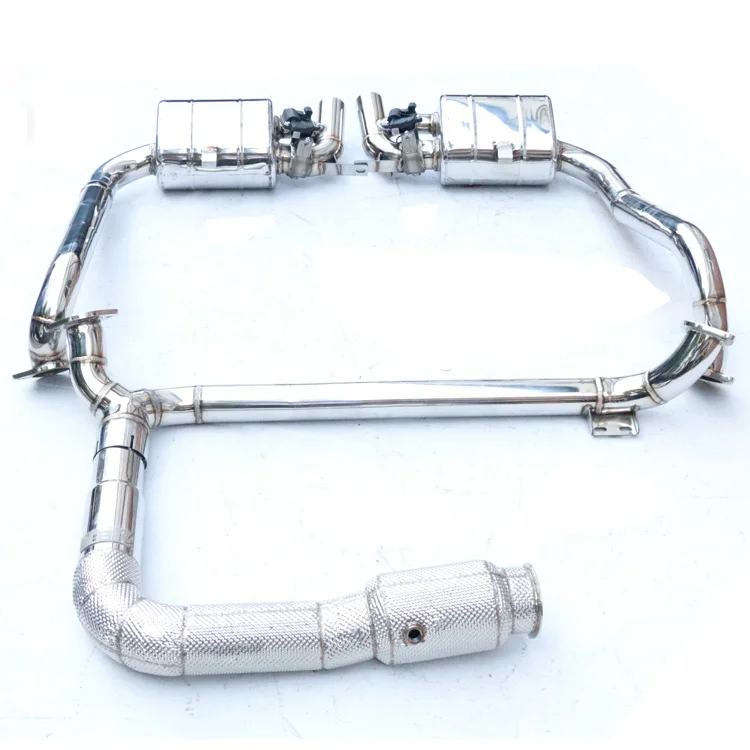 Выхлопная труба из нержавеющей стали для Porsche Cayman 718 2,0 T 2,5 T 2016-2021