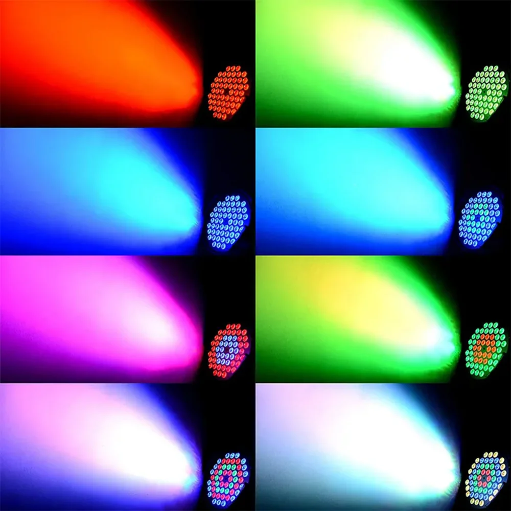 Профессиональный 18 36 LED RGB партия плоской подошве из прозрачного пластика; Параболический алюминизированный отражатель светодиодный смарт-танцпол лазерный луч диско