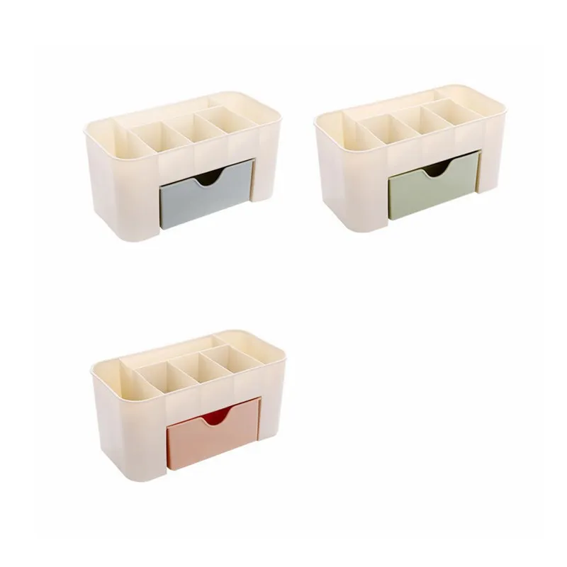 
Hot selling Multifunctional Plastic Cosmetic Storage Box Desktop Plastic Storage Box 