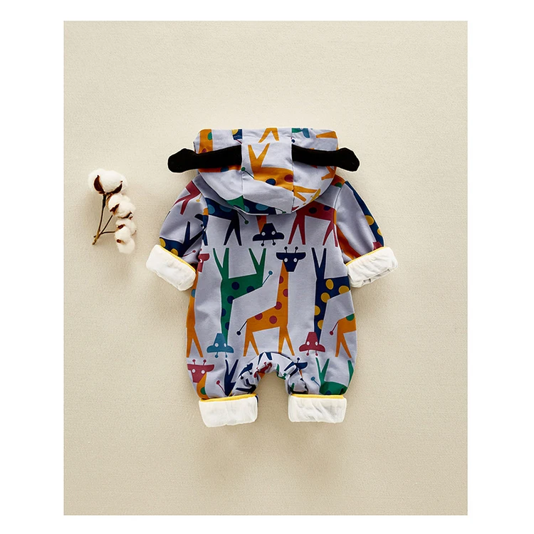 
Newborn Baby Clothes Baby Boys and Girls Jumpsuit Autumn and Winter Baby Romper 