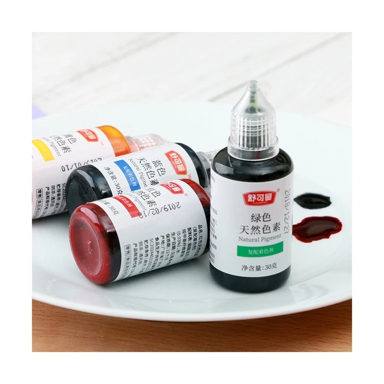 
Bulk Organic Pigment Colorant Natural Food Grade Colors Liquid Colour Food Coloring 