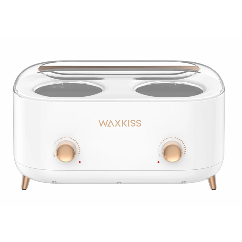 Waxkiss оптовая продажа 1000 мл * 2 объема парафин двойной горшок для депиляции нагреватель воска сертификат CE подогреватель продажи
