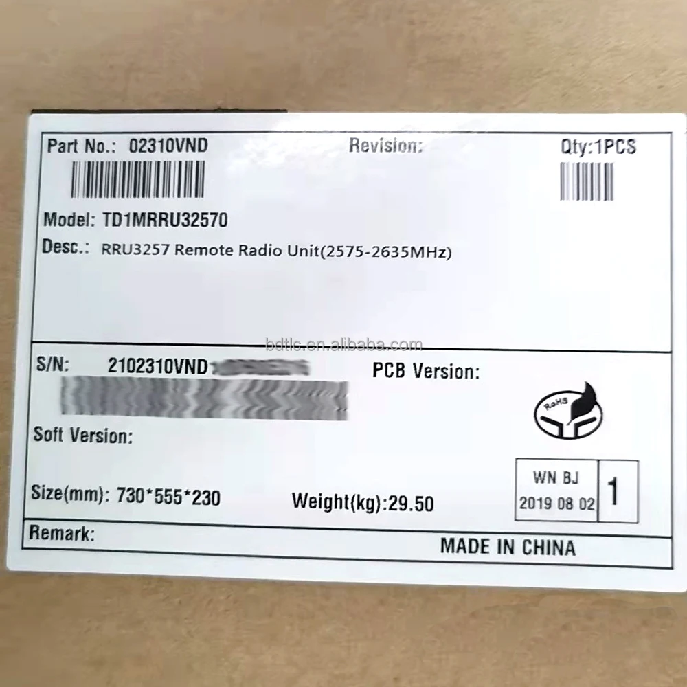 HUAWEI RRU3257 Wireless Communication Network Equipment RRU 3257 TD-LTE 02310VND 02310TAM