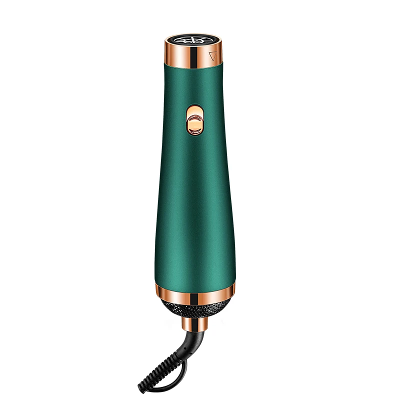 2021 New Electronic Portable Curl Straightener Hair Dryer Brush 3 in 1 Professional Salon Customizable Hair Dryer Brush