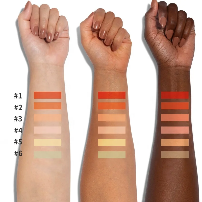 Full Coverage Face Vegan Makeup Pro Liquid Color Correcting Concealer Correction Foundation Tube for Dark Skin Hd Concealer