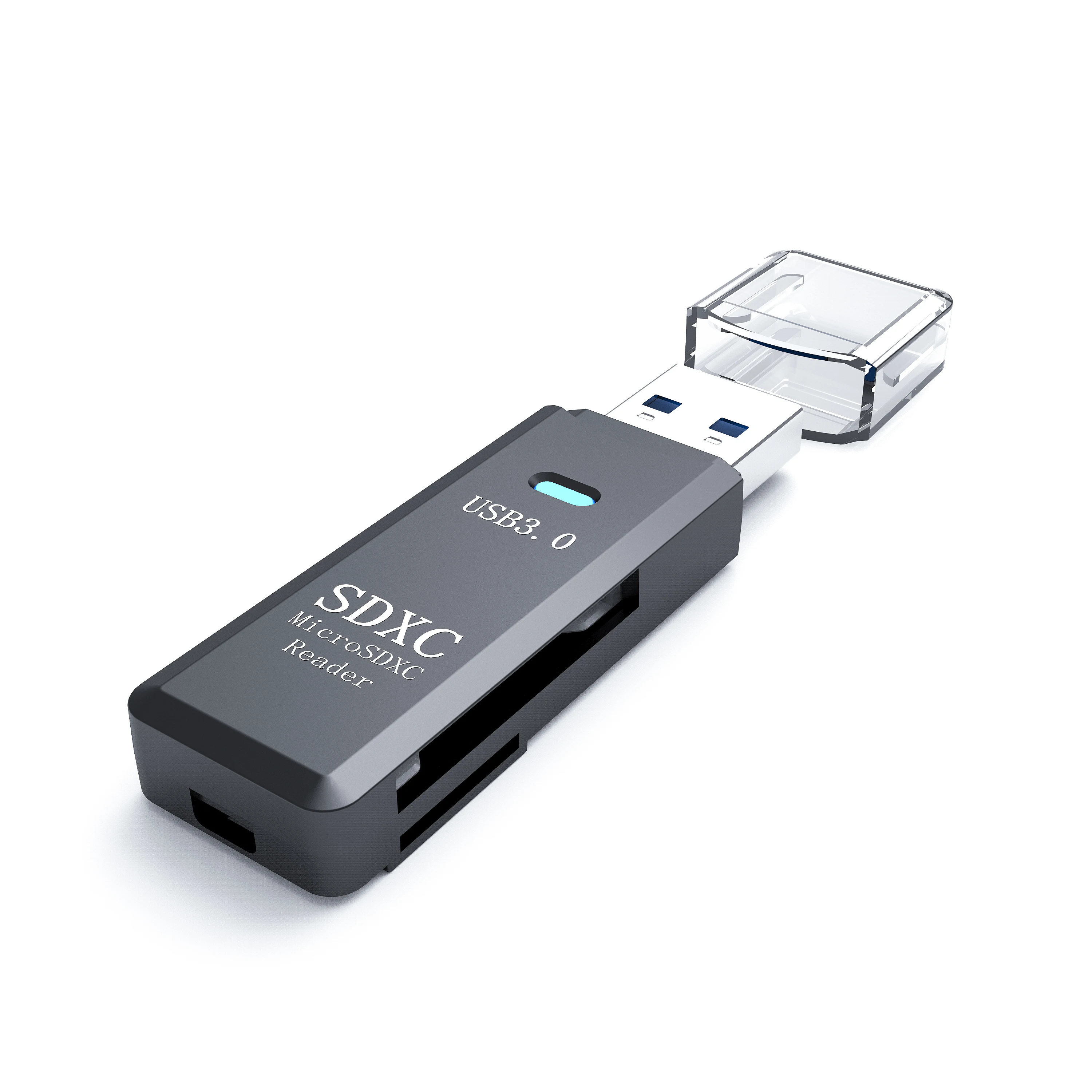 Portable USB A Interface Card Reader 2 in1 OTG USB 3.0 Card Reader 2 Slots TF/SD Card Reader for Smartphone PC