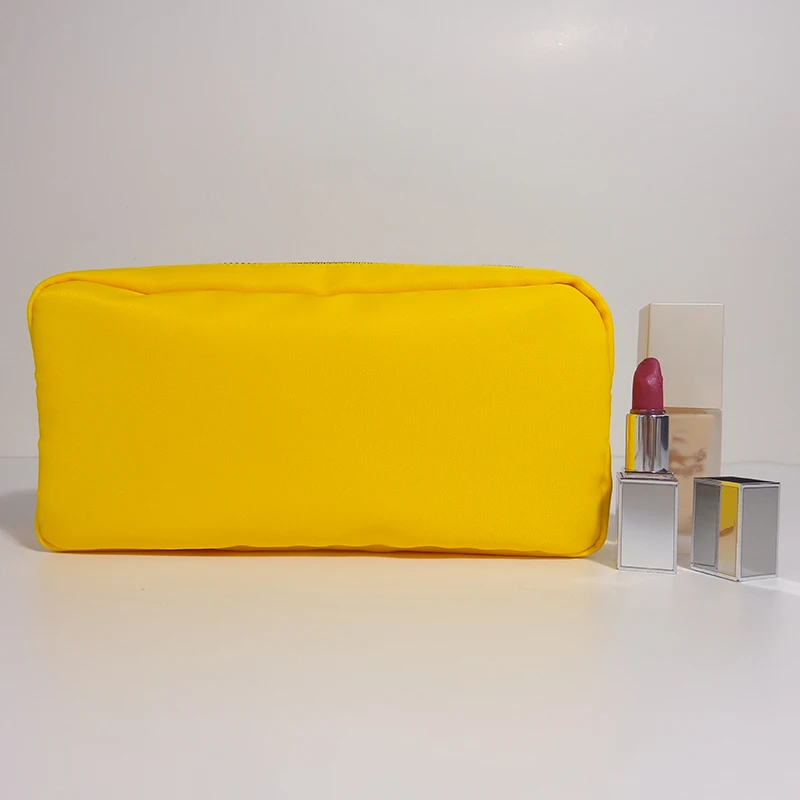 Hot Sale DIY Embroidery Patch Cosmetic Bags Multi-color Option Large Capacity Travel Makeup Bag