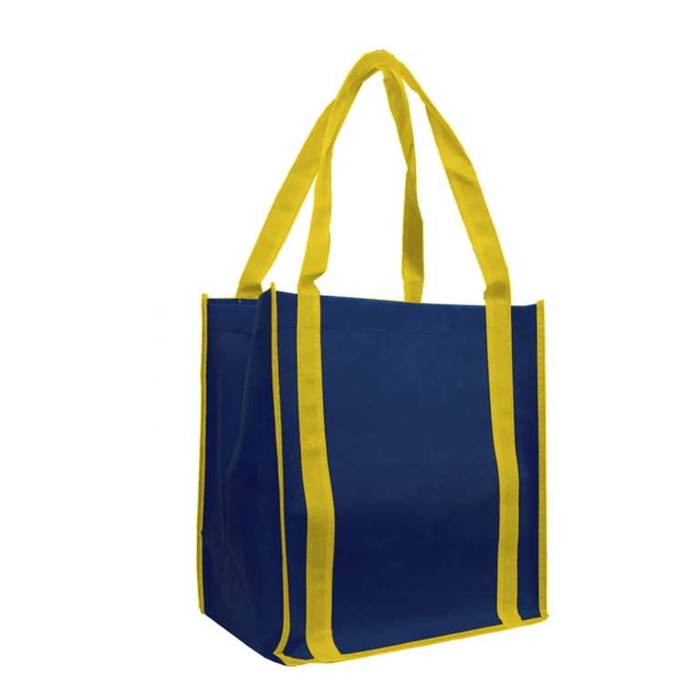 Экологичный полипропиленовый нетканый мешок для супермаркета с принтом логотипа