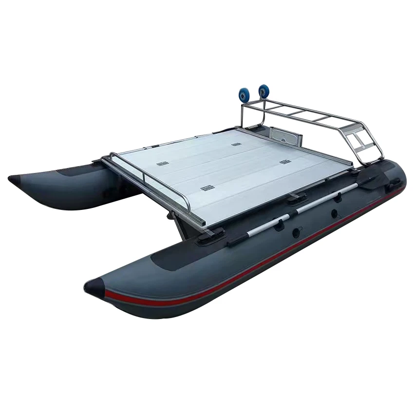 Pontoon boat house boat pontoons with Aluminum floor and stainless steel frame