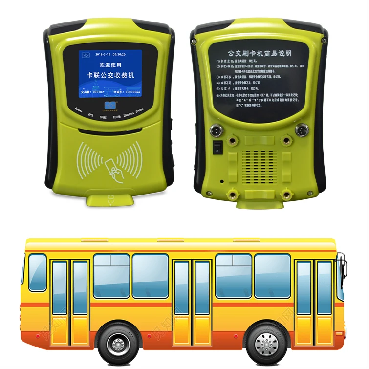 Bus Access control system prepaid card reader bus ticketing device top up card payment terminal