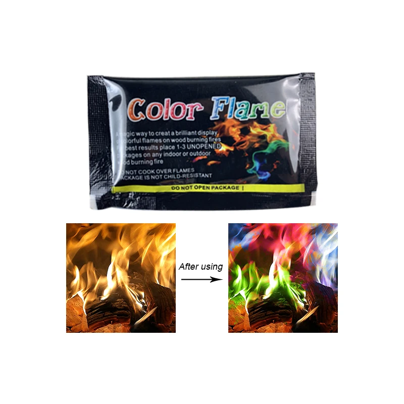 Магия пламени Colorant длительный костра пламя дерево горящий Блестящий мистический цвет огонь