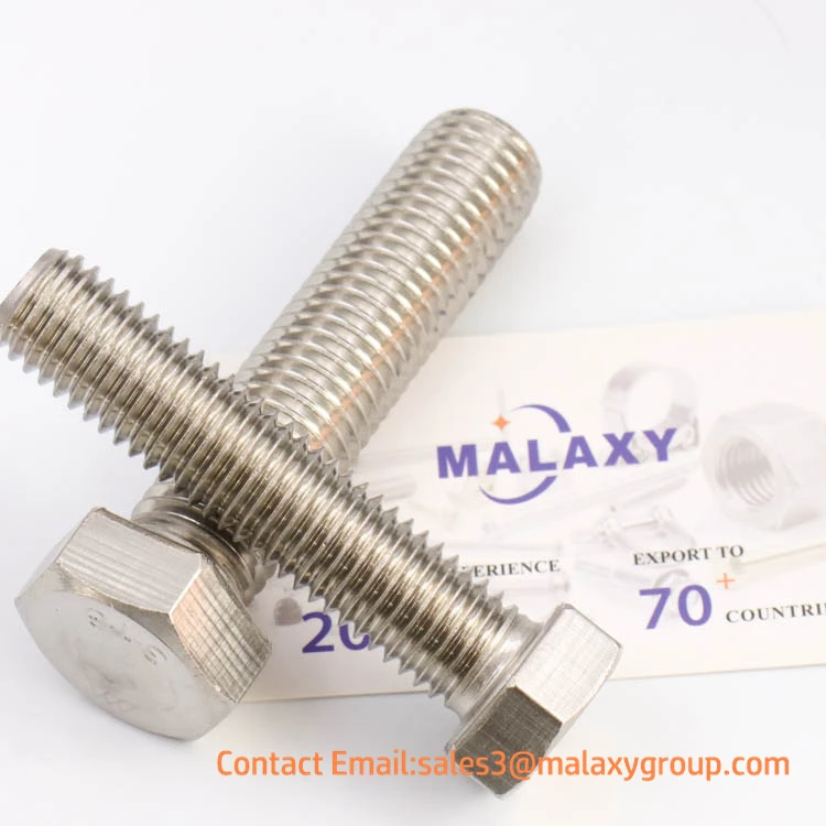 MALAXY Stainless Steel Bolt and Nut M16 X 100 M10x125 316 Grade M38 M26 Perno Hexagonal M8x2 M32 Bolts 5.8 Fasteners
