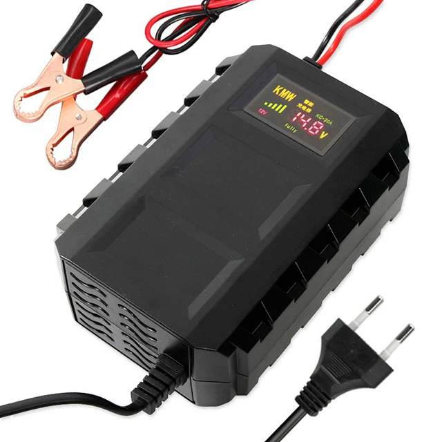  Pulse Repair Lead acid Battery Charger 12V 6A10A motorcycle car battery charger temperature control compensation