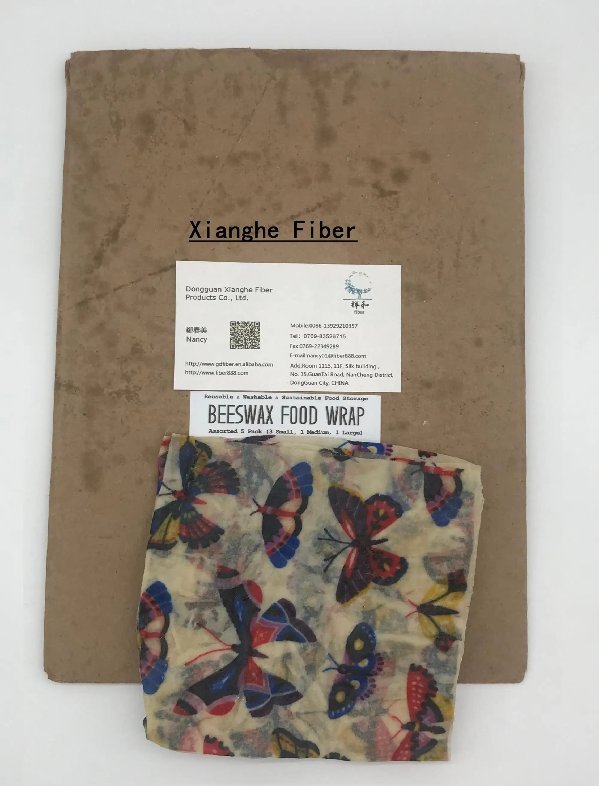 Amazon good selling Food Safety Approved Eco Friendly Reusable Beeswax Food Storage Wrap