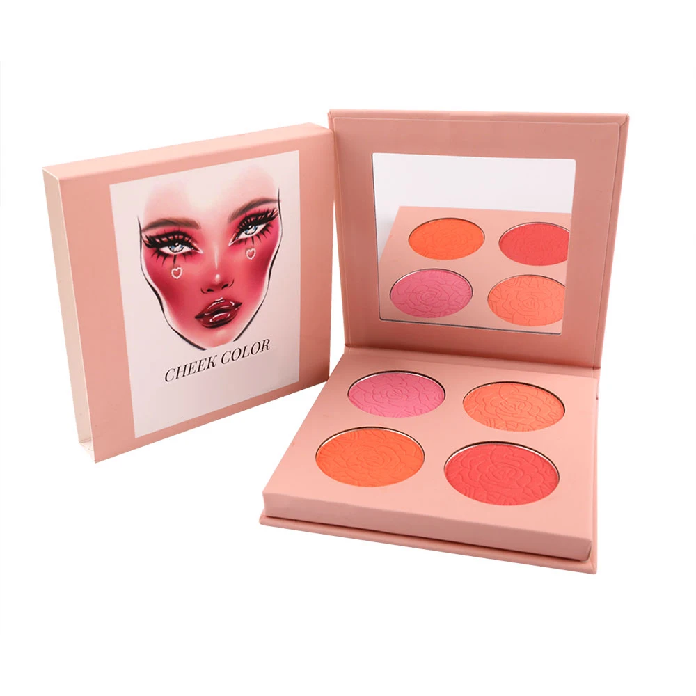 Wholesale Prices High Pigment Touch Blush Palette Girls Cosmetic Highlighter Makeup Pressed Powder