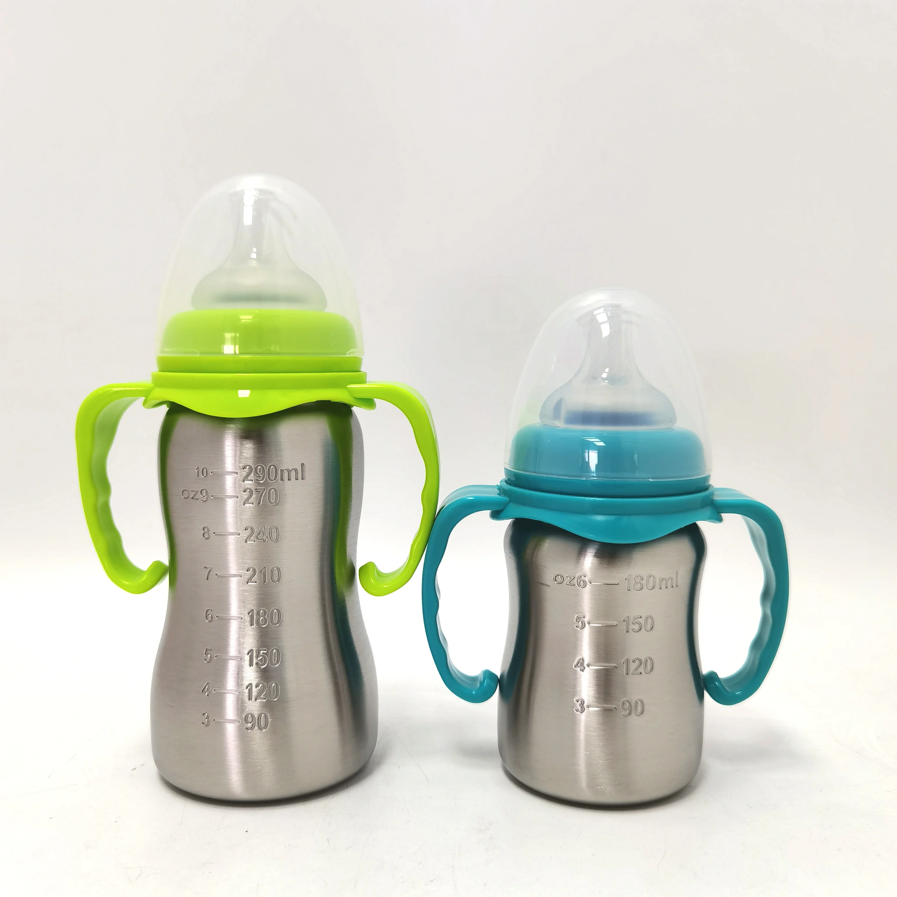 High Grade 304 Stainless Steel Newborn Baby Feeding Bottles Unbreakable Milk Bottle for Baby