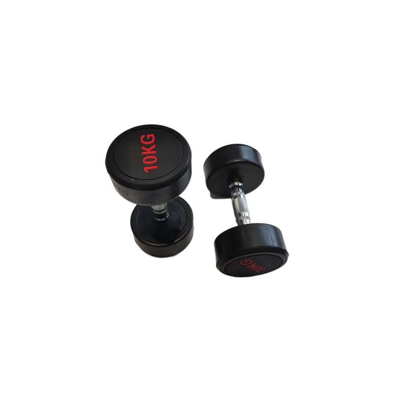 Industrial Factory Direct Gym Fitness Dumbbells Round Rubber Weights Dumbell For Sale