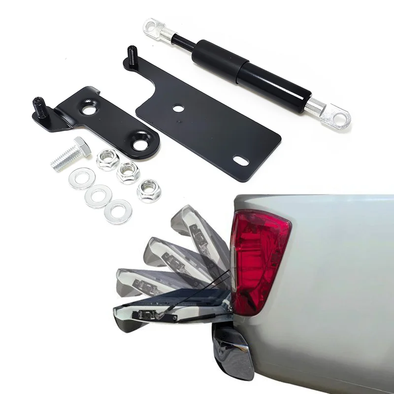 Pickup Tailgate Lift Kit Stainless Rear Hatch Shock Tailgate Strut Support Rod for Toyota Hilux GUN125 Revo 2015-2021