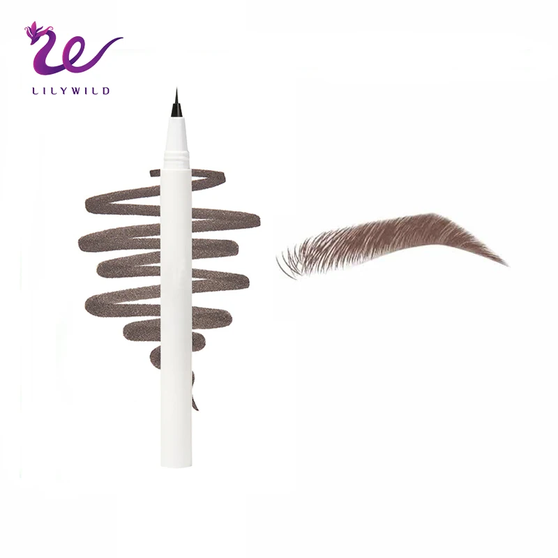 LILYWILD 3d Defining Eyebrow Pencil Microblading Brow Ink Pen Liquid Waterproof Eyebrow Fine Tip Tatoo Pen Eyebrow Marker Pen