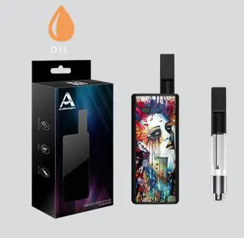 
Wholesale Colorful Drawing Style e cigs Vape pen Alameda CBD Kit for CBD Oil vaporizer 
