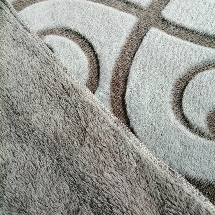 
wholesale new design back side cutting floral printed 3D coral fleece blanket throw 