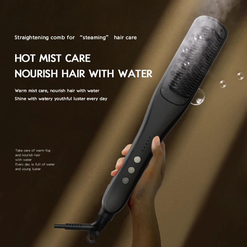 KSKIN Hot steam hair treatment while straightening hair Hair Straightener with Steam