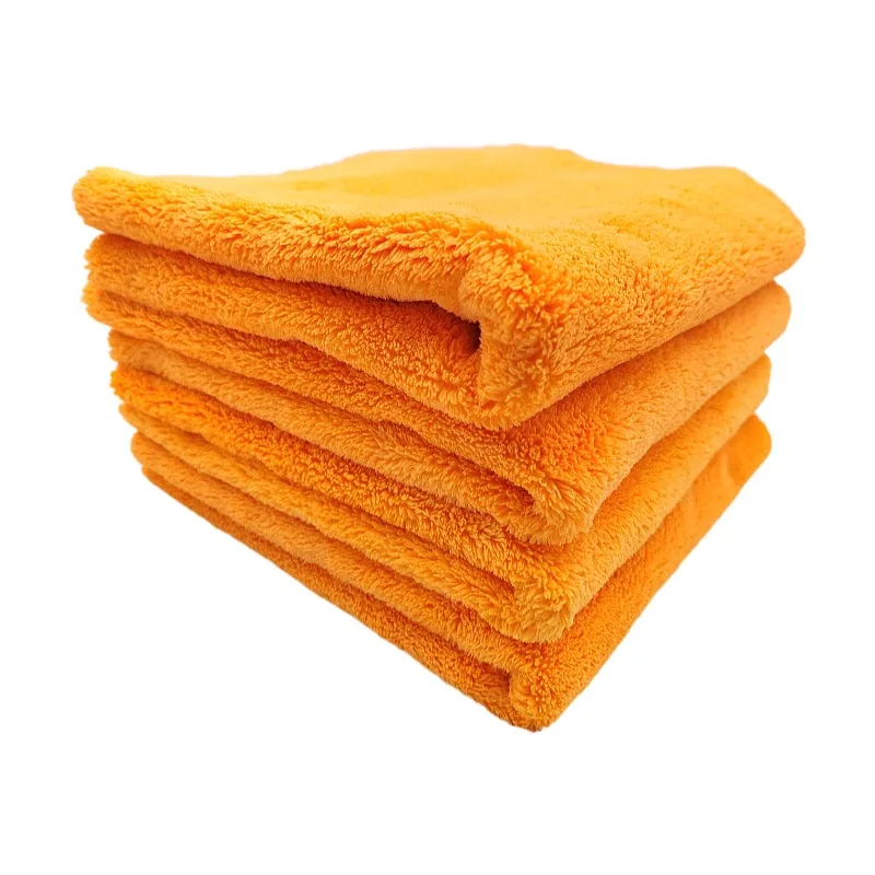 550gsm 500gsm 40x40cm Super Soft Simple Houseware Microfiber Cleaning Cloth Edgeless Coral Fleece Car Towel