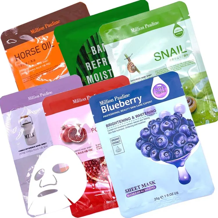 Wholesale Moisturizing Deep Cleansing Firming Plant Extract Korean Facial Sheet Mask
