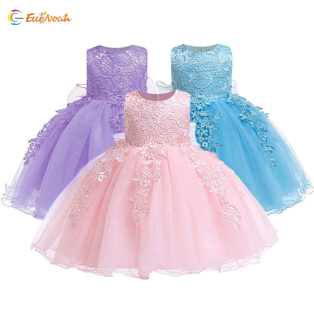 Factory direct sales Cotton Lace Baby Evening Dress Girls Toddler Princess Dress