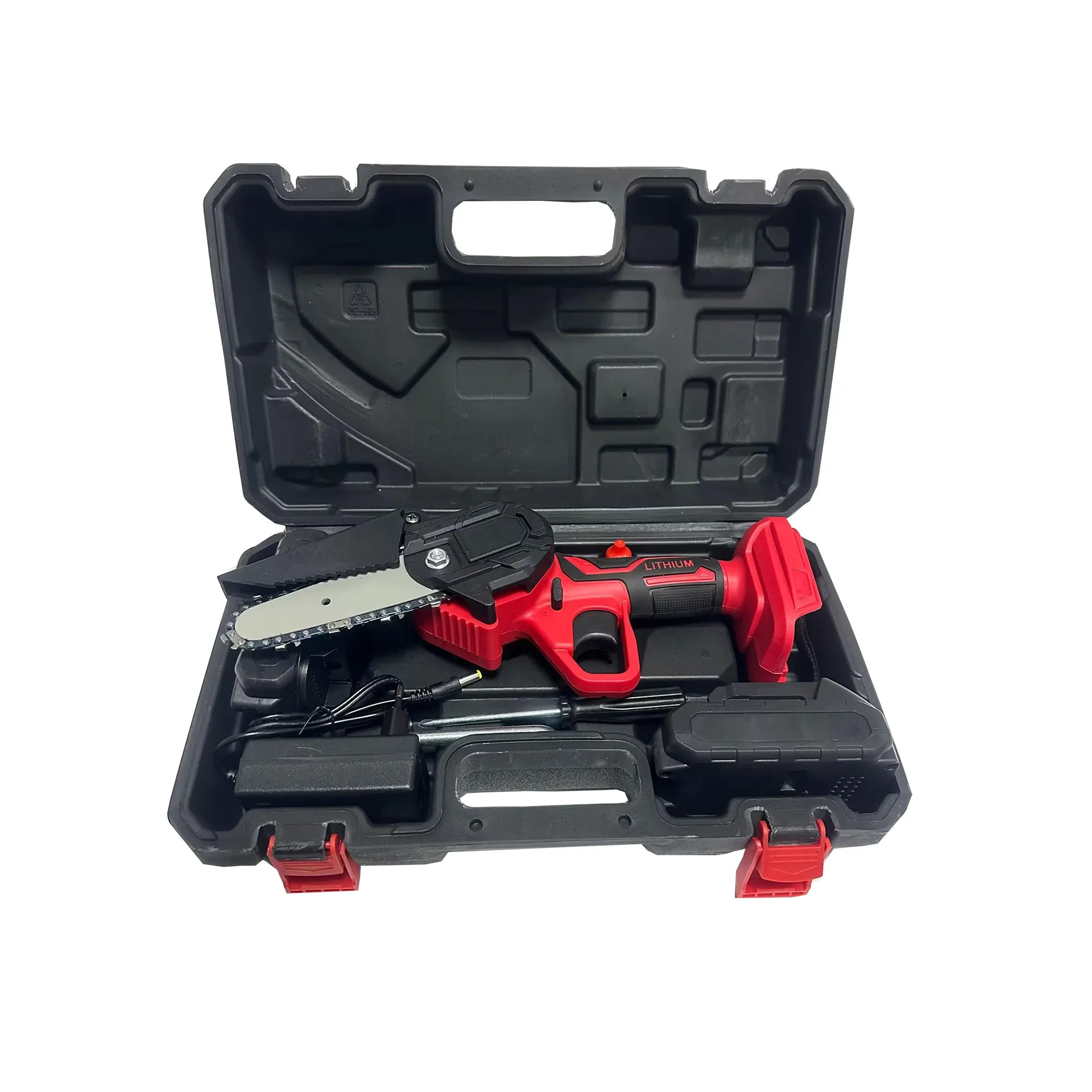 21v Power Tools Cordless Chainsaw 4 Inch Mini Electric Chain Saw Portable One-handed Brushless Lithium Electric Saws For Cutting