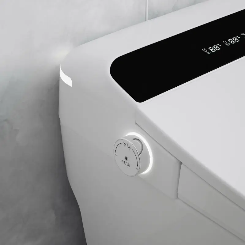 Southeast Asian Market One Piece LED Display Screen Instant Heating Wash Automatic Flushing Intelligent Toilet