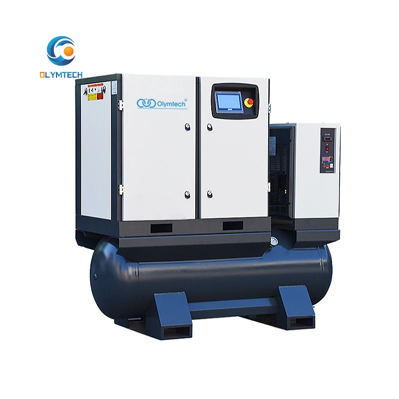 10hp screw Industrial Silent Electrical Rotary Screw Air Compressor with Dryer and Tank screw air compressor with ce