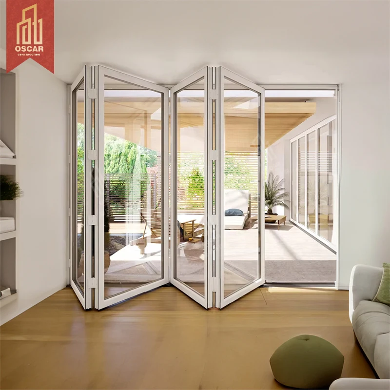 Ocaracso 6 мм Puertas Plegable ПВХ Складная Дверь с ручкой