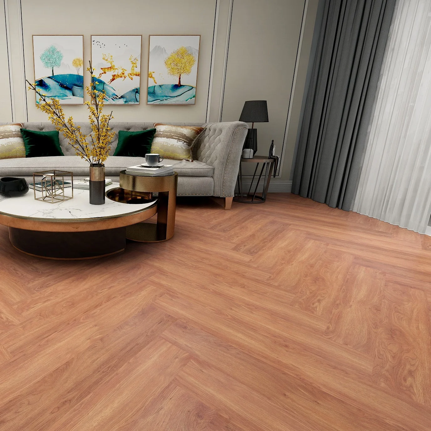 Modern Design Panel SPC Floor Luxury Vinyl Plank Elevator PVC Stone Plastic Composite Flooring