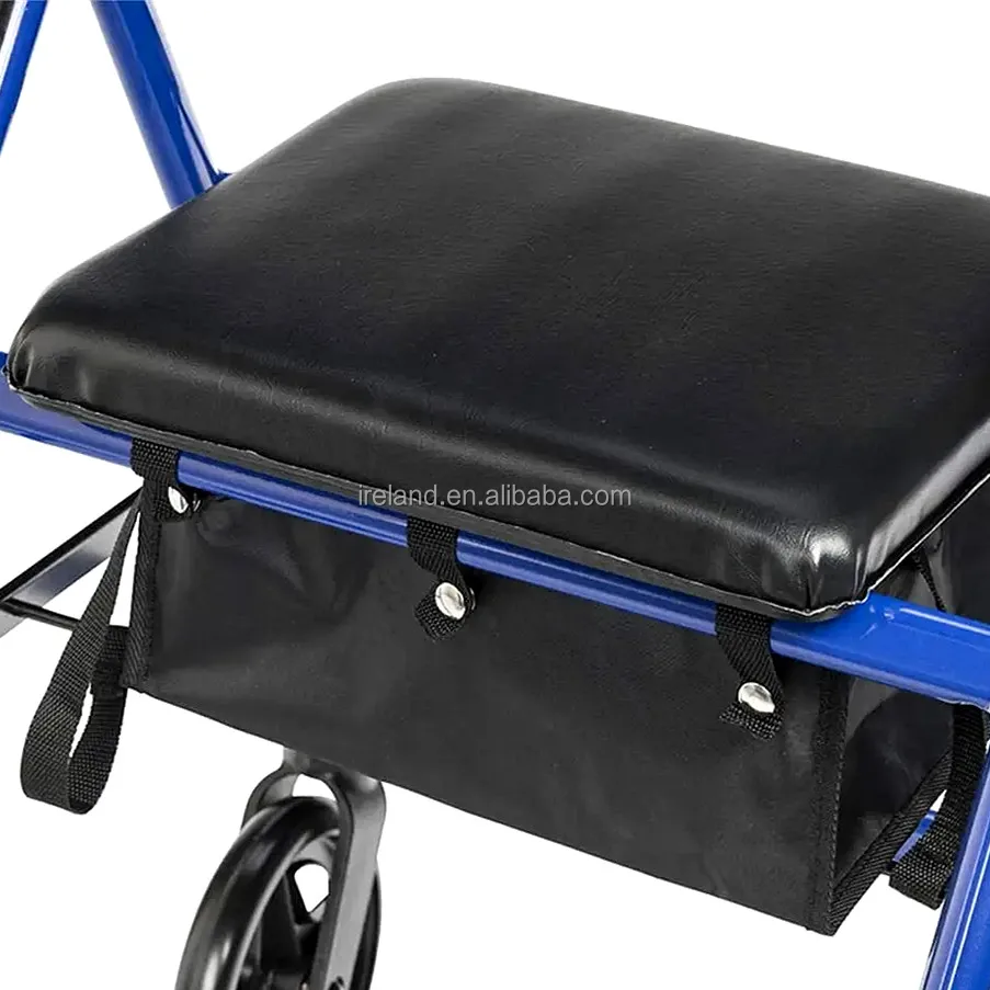 Steel Frame Walker Rollator Shopping Cart Rehabilitation Walking Aid for the elderly