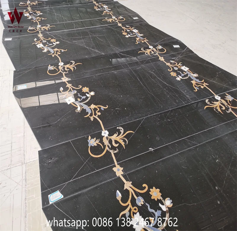 custom marble medallion flooring good quality waterjet marble flooring tile