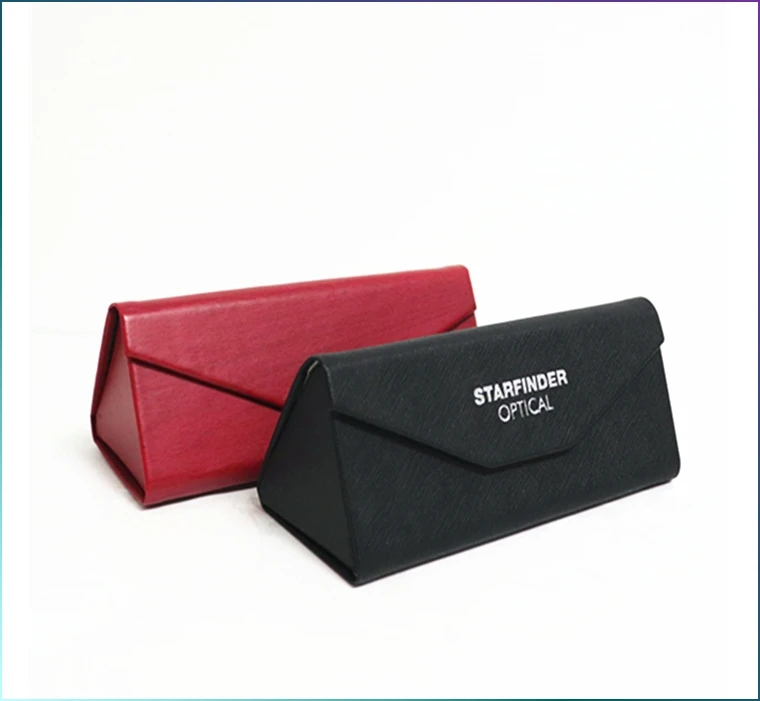 2022 new arrivals Low MOQ Luxury kids colorful soft sunglasses case leather custom logo myopia packaging box