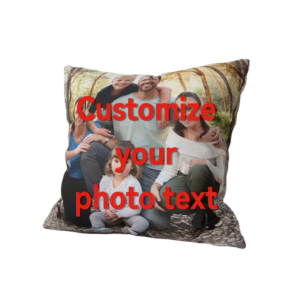 1 personalized customized photo pillow - soft short plush fabric - suitable for various room types - machine washable