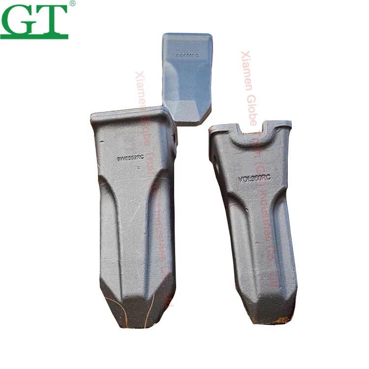 Hardness 51hrc Excavator Teeth Forging Bucket Tooth Life Time Longer Than Casting One Manufacture