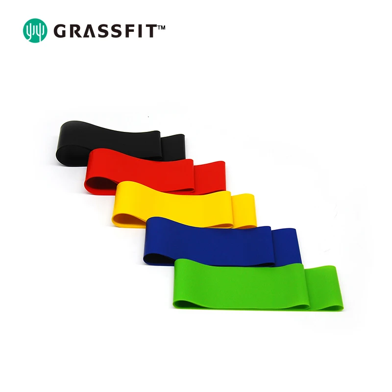 Custom Logo Elastic loop Resistance Bands for Fitness Yoga Gym Workout Exercise Latex Natural Rubber Resistance Bands