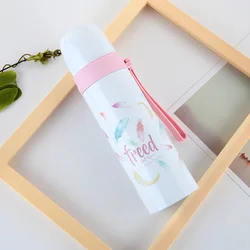 Wide mouth outdoor travel sports vacuum flask vacuum 304 stainless steel wild line 500ml capacity insulation pot