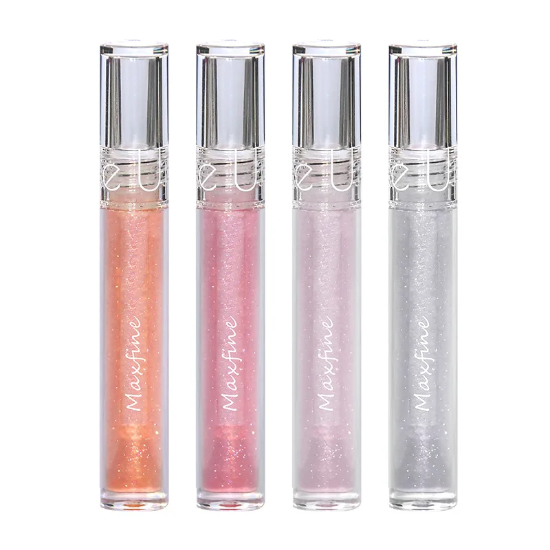 Wholesale 6Colors Crystal Glitter Water Hydrating Moisturizing Lip Gloss Waterproof Long-lasting Matte Liquid Lipstick Makeup