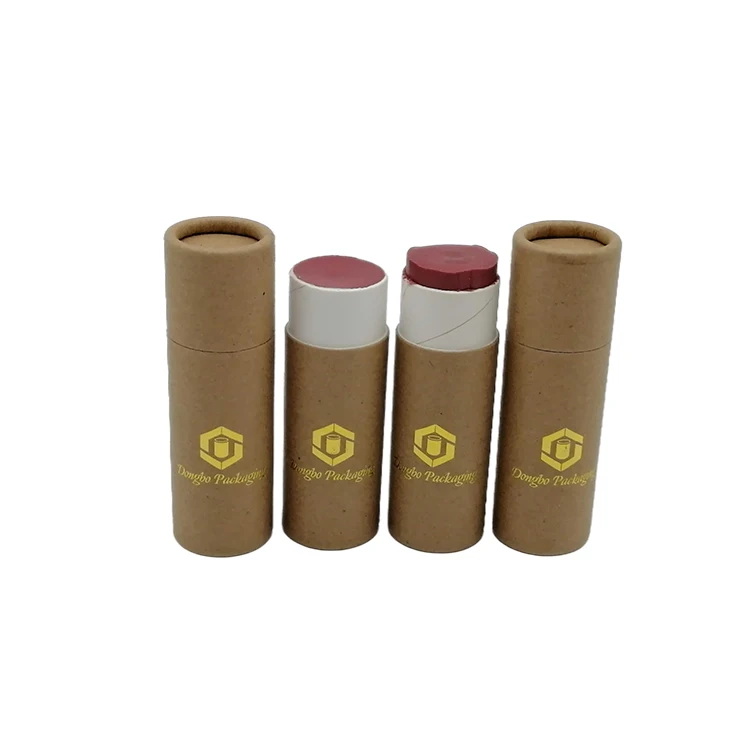 Biodegradable Lip Balm Push Up Tubes Deodorant Containers For Lipstick