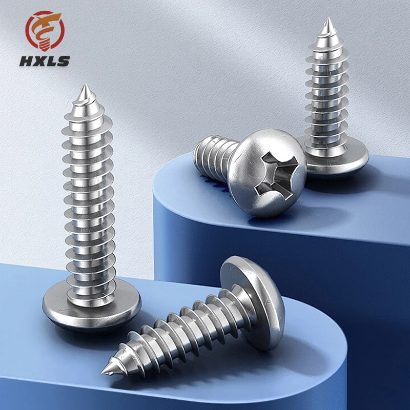High quality SS304 SS316 Stainless steel din7981 pan head self tapping screw