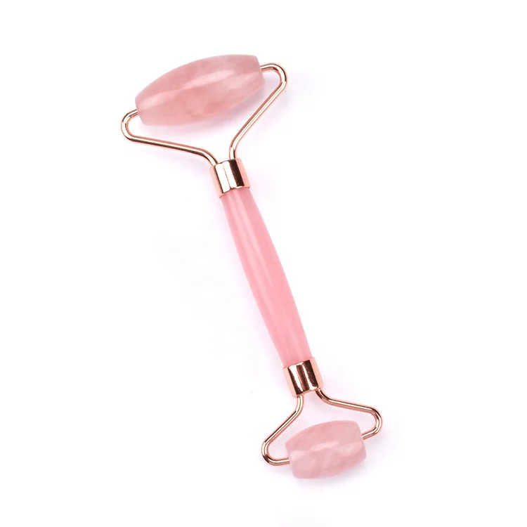 Hot Selling Natural Crystal Facial Massagers for Women High Quality Rose Quartz Jade Roller and Gua Sha Set