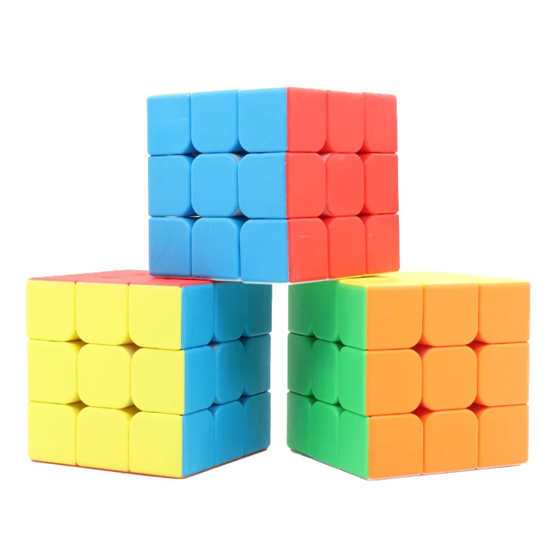 3x3 Speed Cube Stickerless 3x3x3 Magic Cube Puzzles Toys Easy Turning and Durable Cube