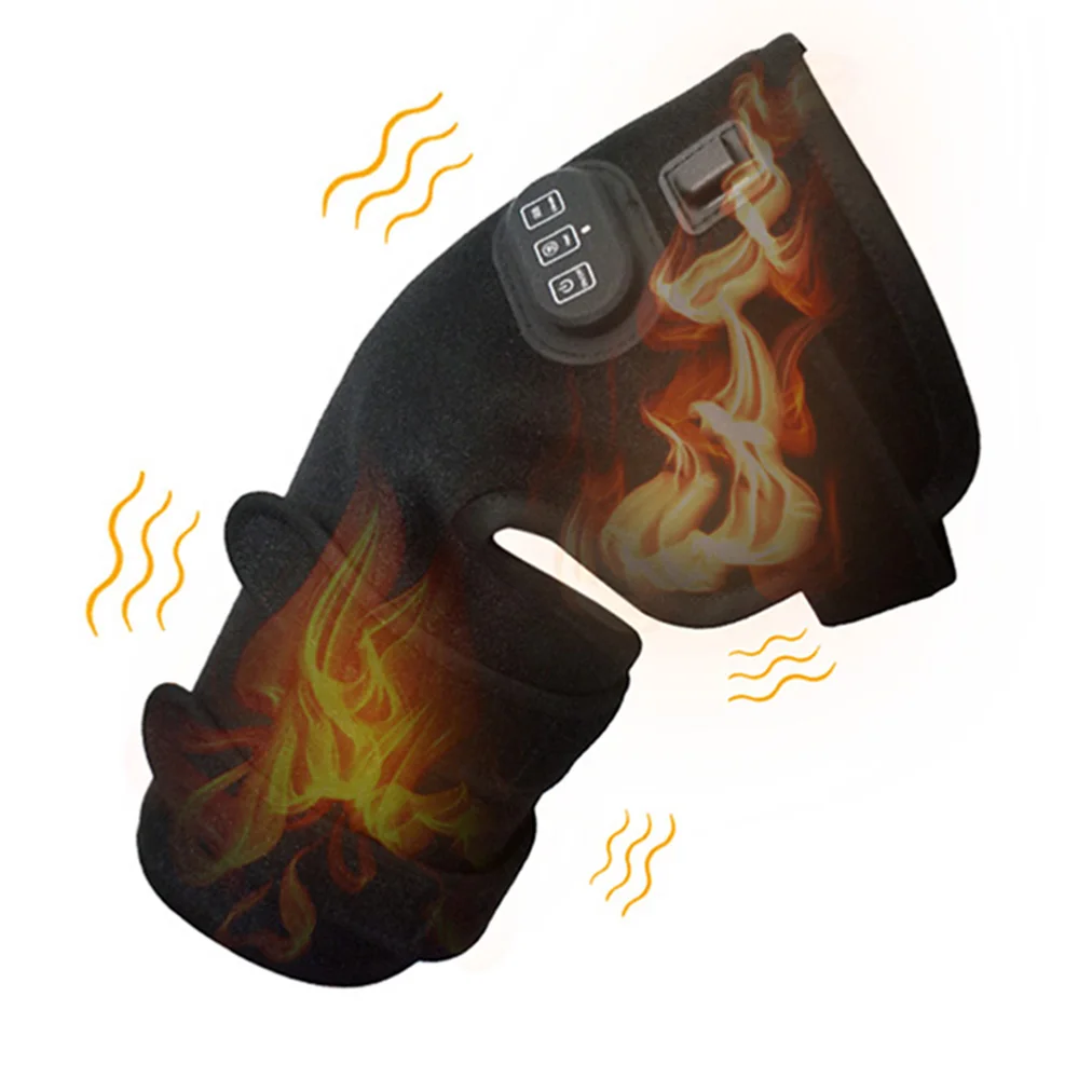 infrared lcd knee body electronic heated knee joint vibrating  brace and foot massager relieve knee green  belt pain