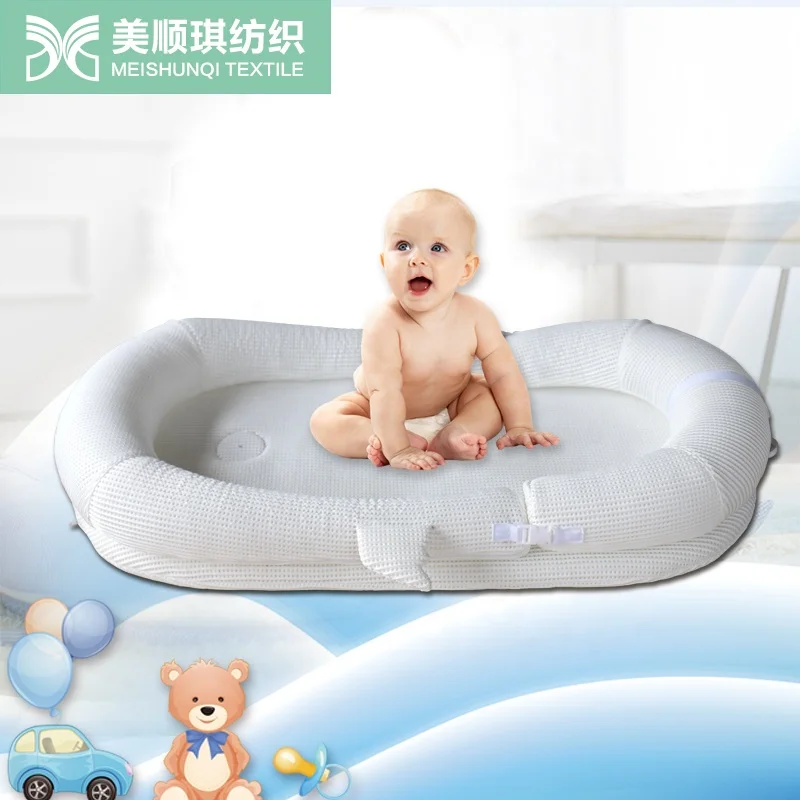
spacer mesh fabric 2020 new baby portable infant detachable sleep baby sleeping nest bed 