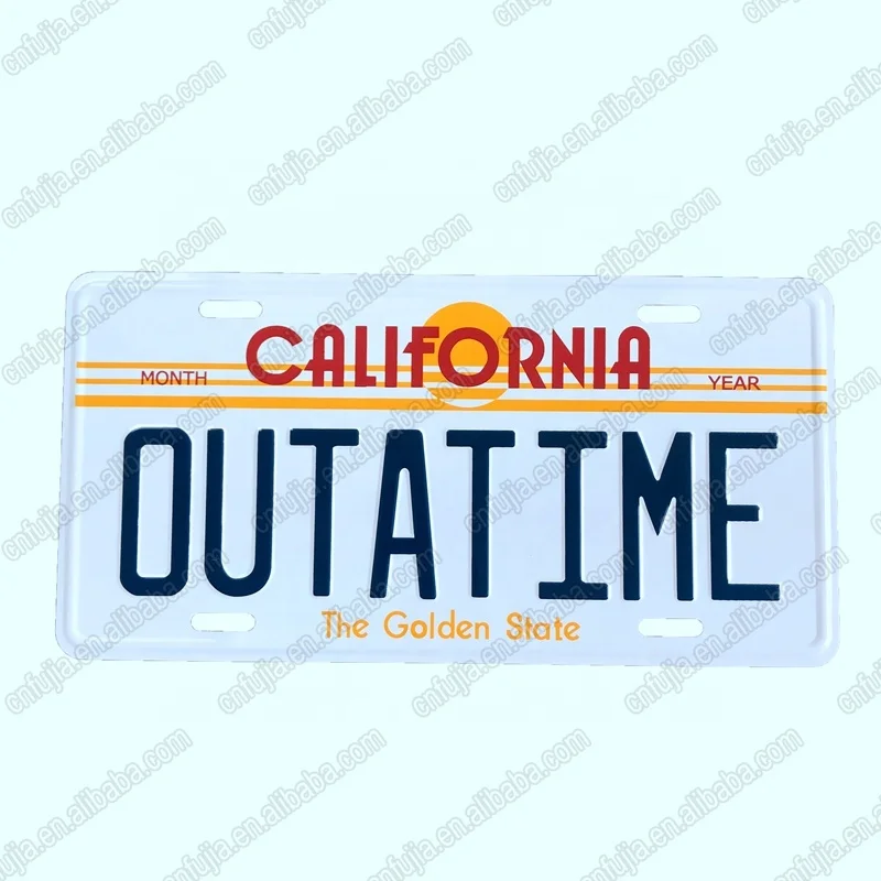 USA California wall decor embossed souvenir  metal aluminum car License plate